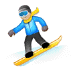 🏂🏼 snowboarder: medium-light skin tone display on Samsung